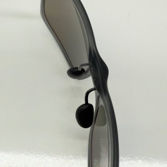 Maui Jim Pokowai Arch B439-11M Translucent Grey Sunglasses Polarized Blue Lens - Picture 8 of 12